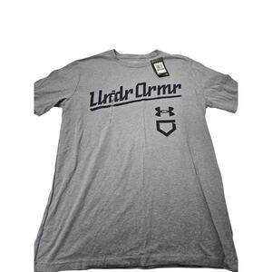 Under Armour Mens T Shirt in Blue/Gray Size Large